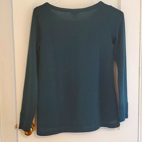 NWT BUTTON CUFF SPARKLE TOP - Picture 4 of 6